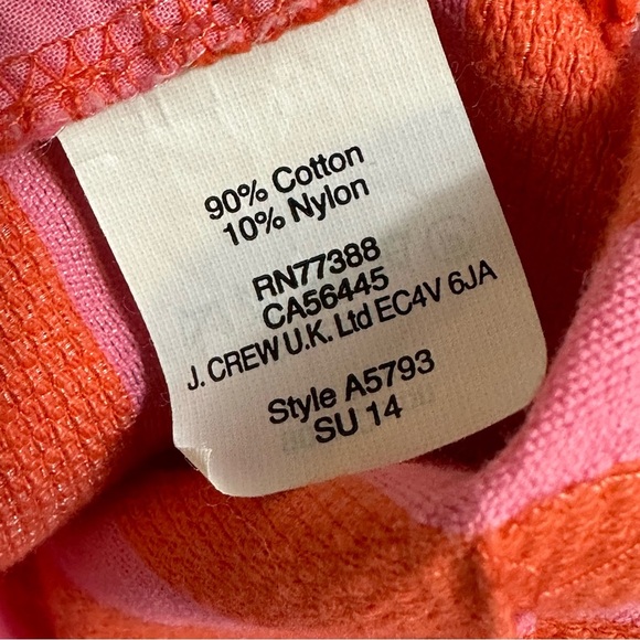 J Crew Factory Striped Mini Skirt Pink Orange 2 - Picture 13 of 15